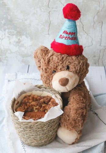 Hands-on Biscoff Baked Teddy Bear Double Crumble Mocha (or Matcha) Cheesecake Workshop
