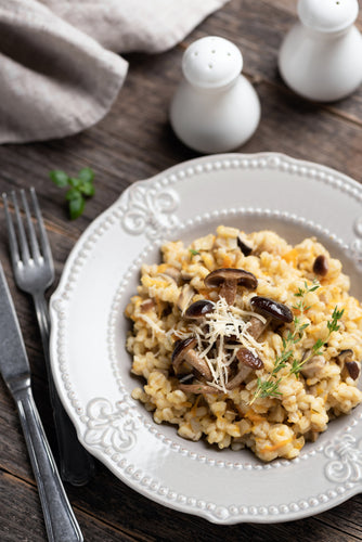 Hands-on Easy One-Pot (No-Stir) Porcini Mushroom Risotto & Chicken Piccata Workshop