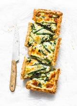 Load image into Gallery viewer, Hands-on Sourdough Asparagus Gruyere Tart &amp; Sourdough Dark Chocolate Apricot Cake Workshop