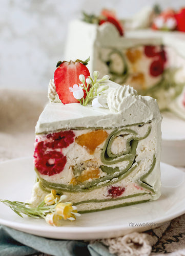 Hands-on Matcha (or Bluepea) Cream Cheese Fruit Cake Workshop