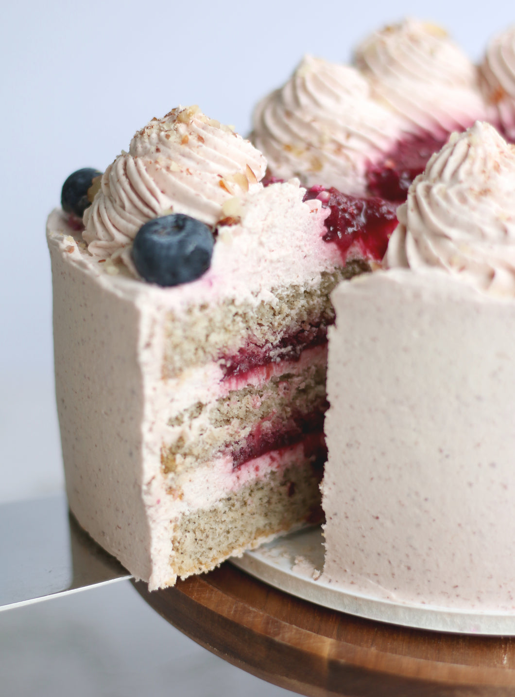 Hands-on Blueberry Earl Grey Creme Bavarios Cake