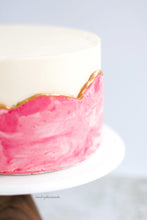 Load image into Gallery viewer, Hands-on Vanilla Bourbon Pecan Cake with Raspberry Coulis