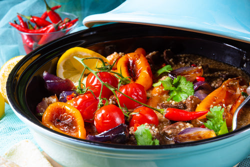 Hands-on Chicken Tagine, Chickpea Hummus and Pasta Salad with Avocado Dressing Workshop
