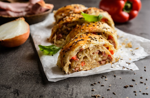 Hands-on Caramelized Onion, Bacon and Cheese Strudel & Easy Apple and Raisin Puffs Workshop