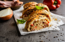 Load image into Gallery viewer, Hands-on Caramelized Onion, Bacon and Cheese Strudel &amp; Easy Apple and Raisin Puffs Workshop