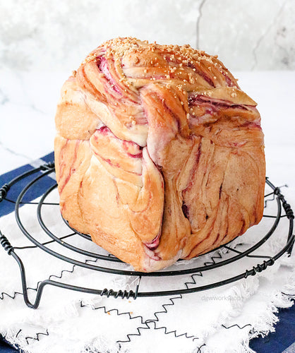 Hands-on Purple Potato Fresh Milk Crumble Bread Loaf and Crispy Ham, Corn and Cheese Buns Workshop